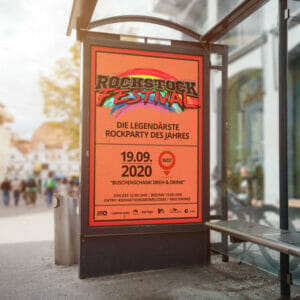 Plakatdesign Rockstock Festival