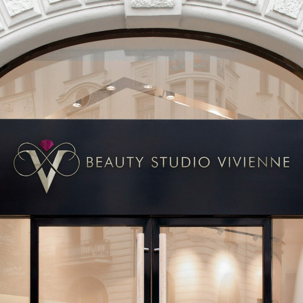 Geschäftsbeschilderung - Beauty Studio Vivienne