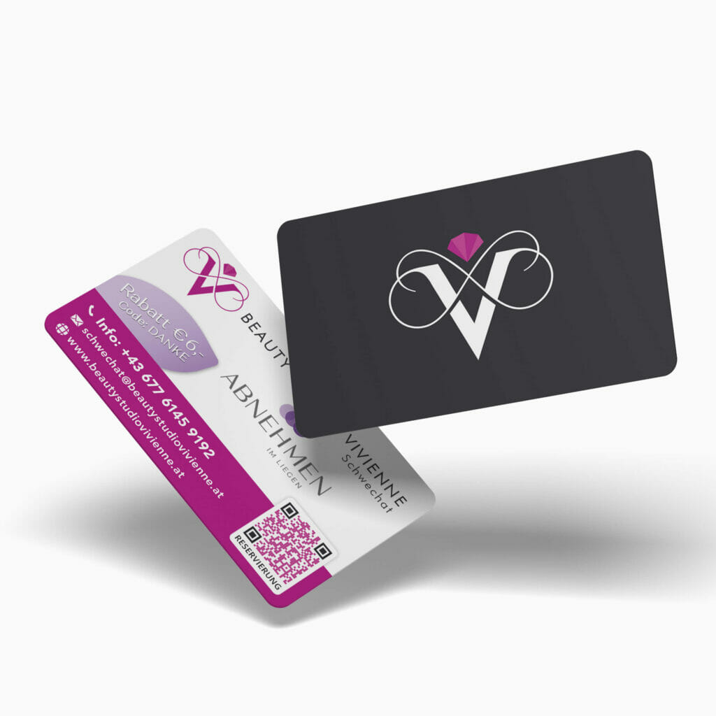 Visitenkarte des Beauty Studio Vivienne