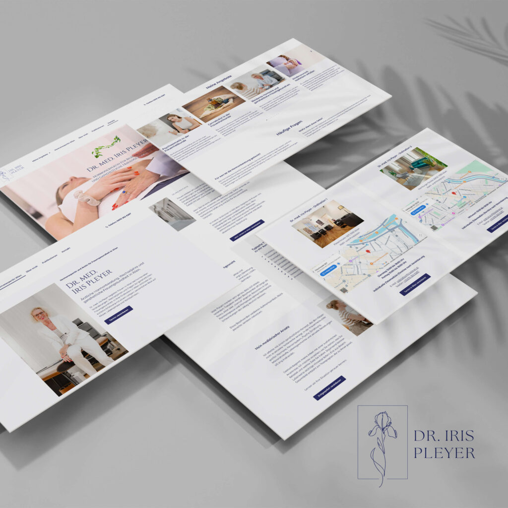 Website von Dr. med. Iris Pleyer - Webdesign und technische Überarbeitung